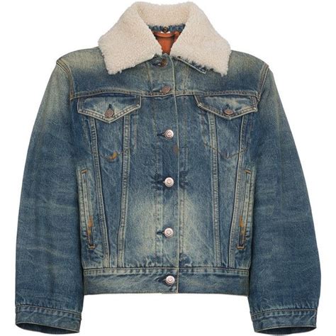 gucci fur jean jacket|Gucci fur denim jacket.